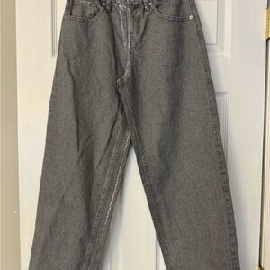 Wild Fable Gray Sparkle High Wasted Wide Leg Jeans